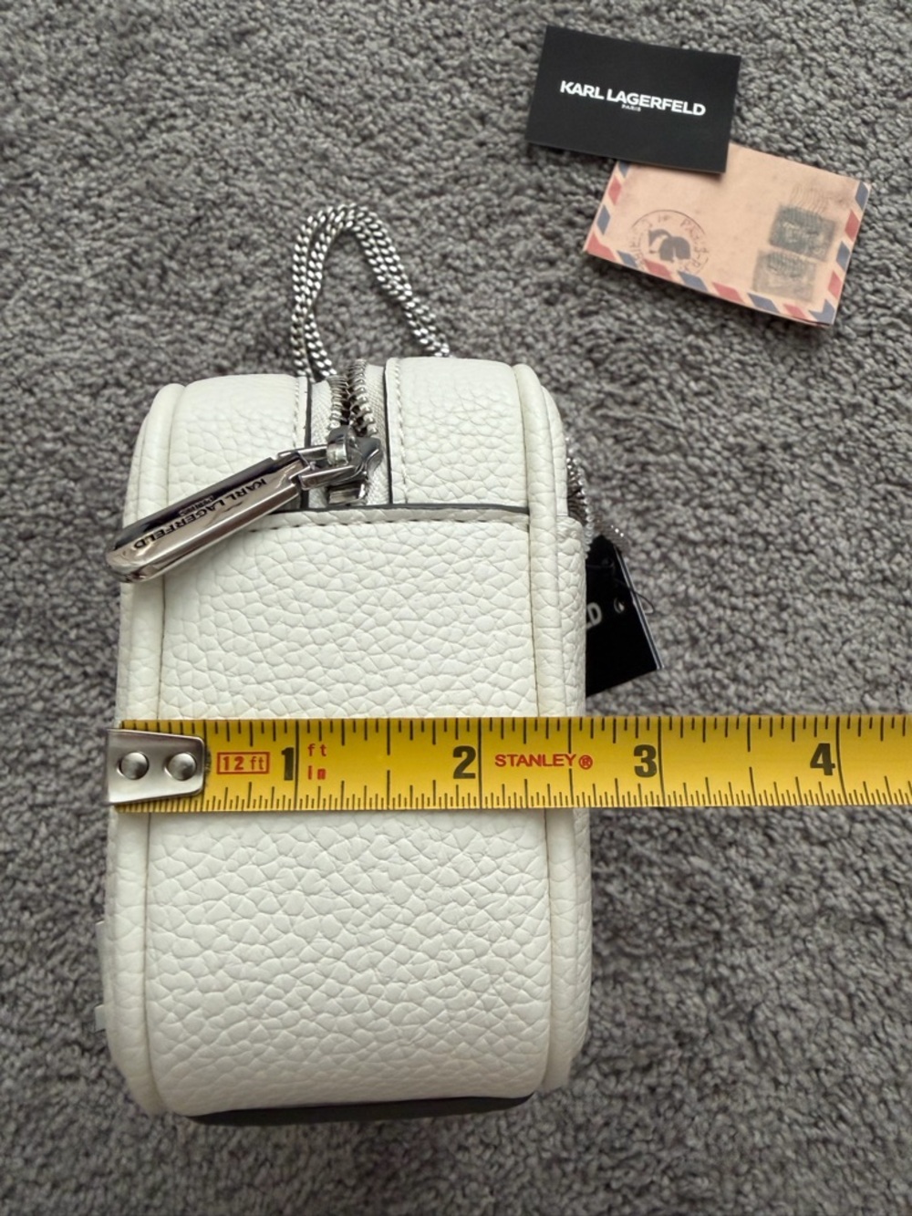 Karl Lagerfeld Paris Meuricel mini leather handbag NWT - Picture 14 of 15